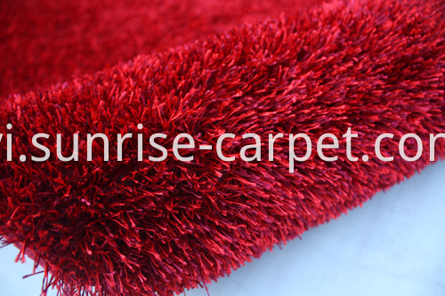 Polyester Shaggy Thick Yarn Plain Rug